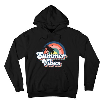 Retro Groovy Summer Vibes For Women Men Kids Summer Vacation Hoodie