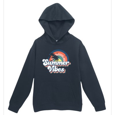 Retro Groovy Summer Vibes For Women Men Kids Summer Vacation Urban Pullover Hoodie