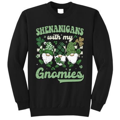 Retro Groovy St Patricks Day Shenanigans With My Gnomies Sweatshirt