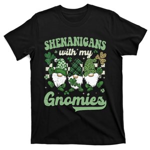 Retro Groovy St Patricks Day Shenanigans With My Gnomies T-Shirt