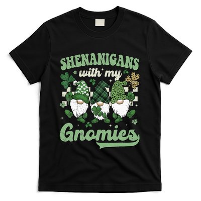 Retro Groovy St Patricks Day Shenanigans With My Gnomies T-Shirt