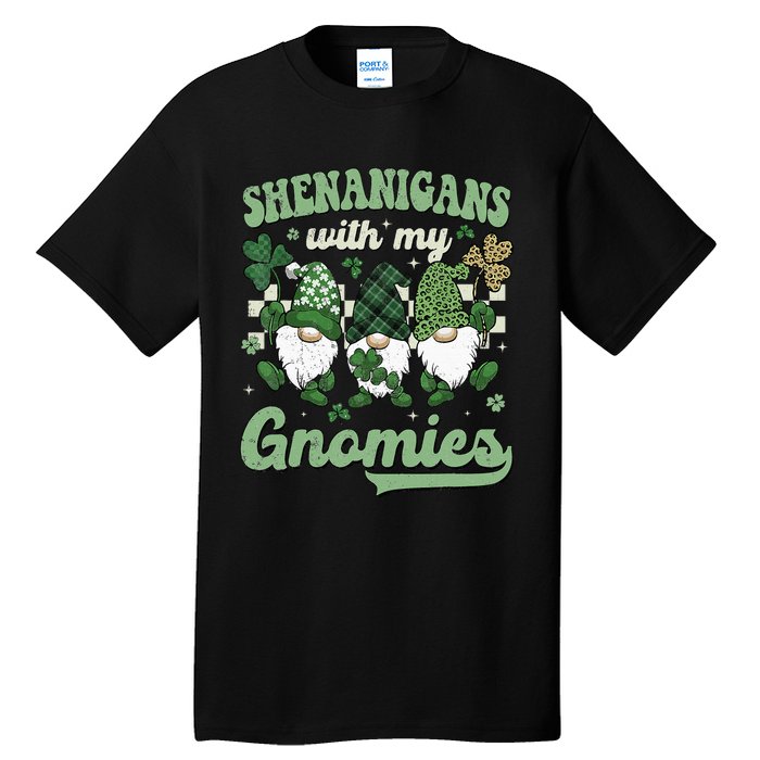 Retro Groovy St Patricks Day Shenanigans With My Gnomies Tall T-Shirt