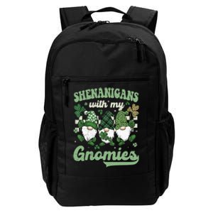 Retro Groovy St Patricks Day Shenanigans With My Gnomies Daily Commute Backpack