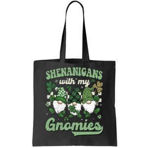 Retro Groovy St Patricks Day Shenanigans With My Gnomies Tote Bag