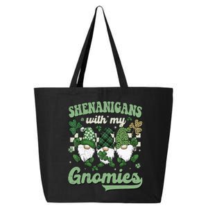 Retro Groovy St Patricks Day Shenanigans With My Gnomies 25L Jumbo Tote