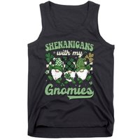 Retro Groovy St Patricks Day Shenanigans With My Gnomies Tank Top