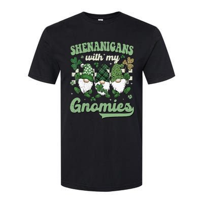 Retro Groovy St Patricks Day Shenanigans With My Gnomies Softstyle CVC T-Shirt