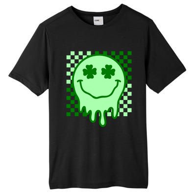 Retro Groovy Smile Face St Patricks Day Hippie Tall Fusion ChromaSoft Performance T-Shirt