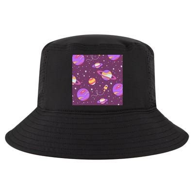 Retro Galaxy Spaceship Cool Comfort Performance Bucket Hat