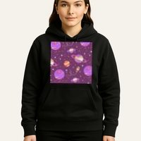 Retro Galaxy Spaceship Hoodie