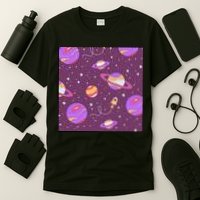 Retro Galaxy Spaceship T-Shirt