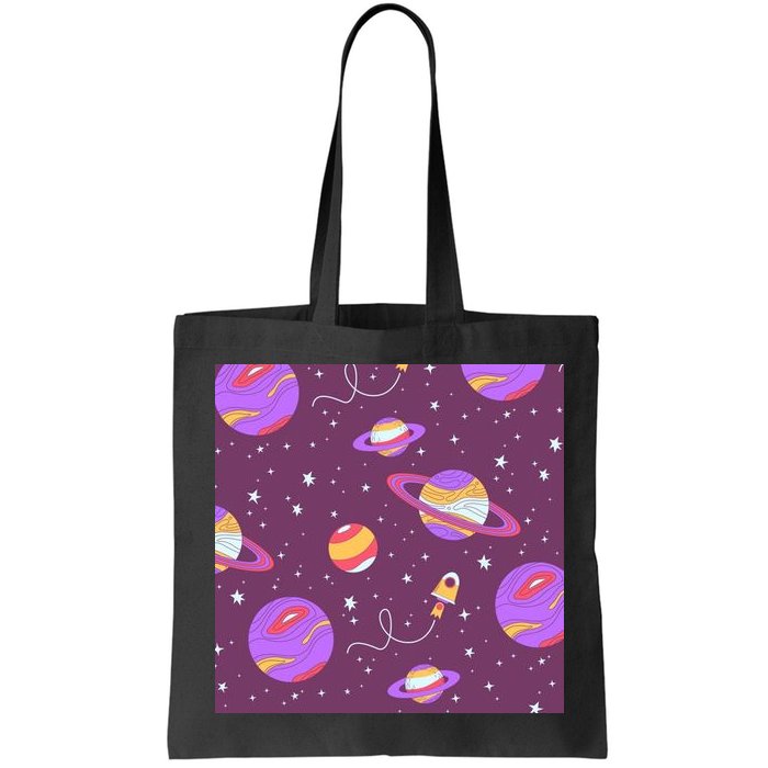 Retro Galaxy Spaceship Bag