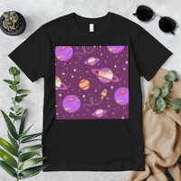 Retro Galaxy Spaceship Premium T-Shirt