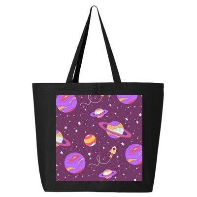 Retro Galaxy Spaceship 25L Jumbo Tote