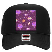 Retro Galaxy Spaceship Hat