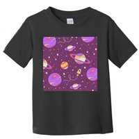 Retro Galaxy Spaceship Toddler T-Shirt