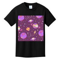 Retro Galaxy Spaceship Kids T-Shirt