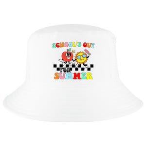 Retro Groovy School's Out For Summer Graduation Teacher Cool Comfort Performance Bucket Hat