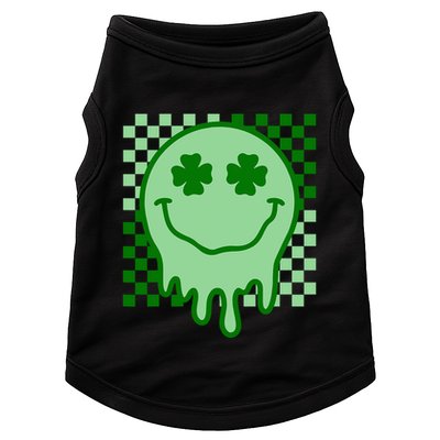 Retro Groovy Smile Face St Patricks Day Hippie Doggie Tank