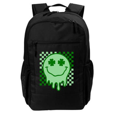 Retro Groovy Smile Face St Patricks Day Hippie Backpack