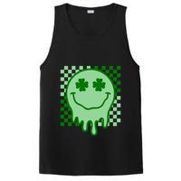 Retro Groovy Smile Face St Patricks Day Hippie PosiCharge Competitor Tank