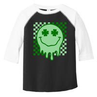 Retro Groovy Smile Face St Patricks Day Hippie Toddler Fine Jersey T-Shirt
