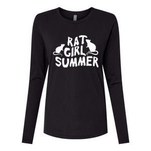 Rat Girl Summer Womens Cotton Relaxed Long Sleeve T-Shirt