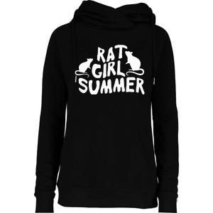 Rat Girl Summer Womens Funnel Neck Pullover Hood