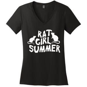 Rat Girl Summer Women's V-Neck T-Shirt