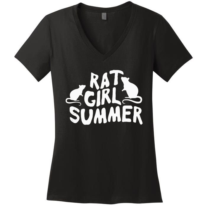 Rat Girl Summer Women's V-Neck T-Shirt