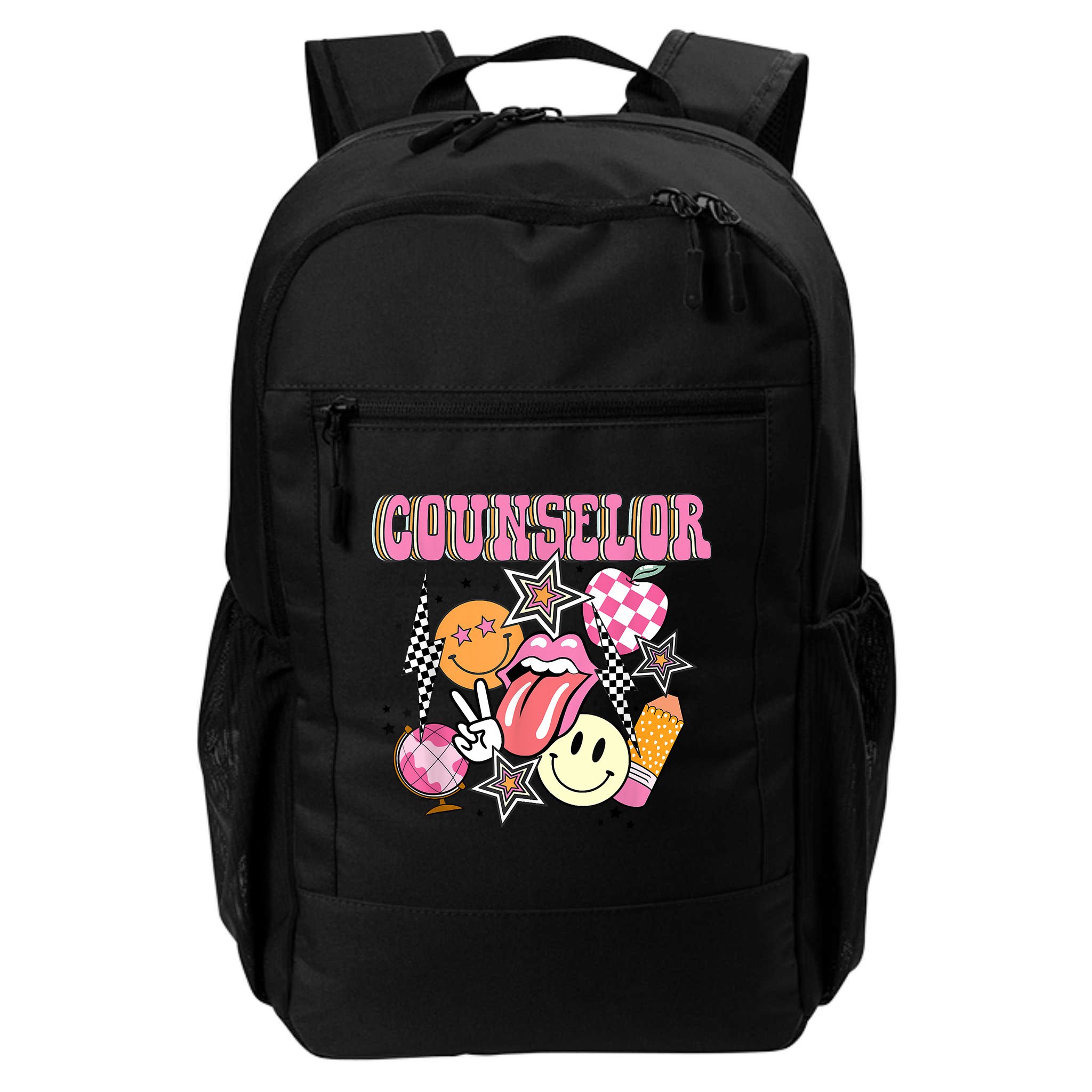 Retro Groovy School Counselor Appreciation Back To School Backpack