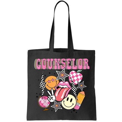 Retro Groovy School Counselor Appreciation Back To School Bag