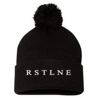 Rstlne Game Show Letters Final Round Pom Pom 12in Knit Beanie