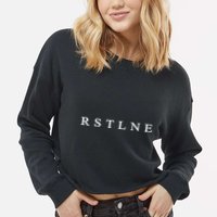 Rstlne Game Show Letters Final Round Cropped Pullover Crew