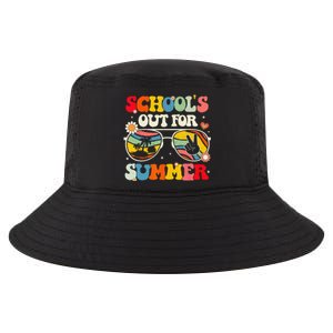 Retro Groovy School's Out For Summer Graduation Teacher Cool Comfort Performance Bucket Hat