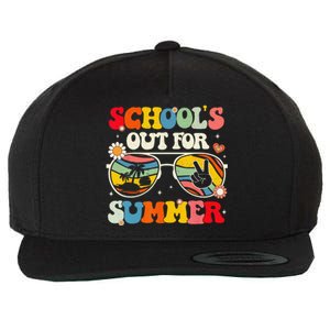 Retro Groovy School's Out For Summer Graduation Teacher Wool Snapback Cap