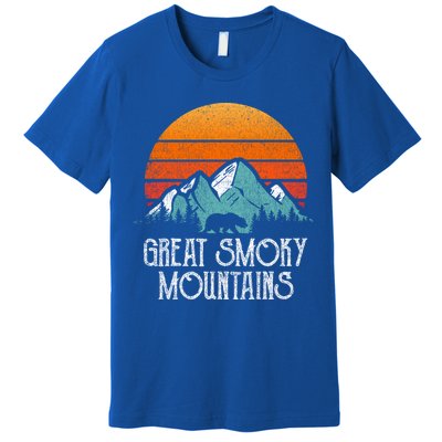 Retro Great Smoky Mountains National Park Bear Vintage Great Gift Premium T-Shirt