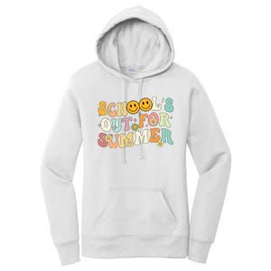 Retro Groovy Schools Out For Summer Graduation Teacher Women's Pullover Hoodie