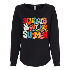 Retro Groovy School's Out For Summer Graduation Teacher Womens California Wash Sweatshirt