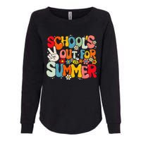 Retro Groovy School's Out For Summer Graduation Teacher Womens California Wash Sweatshirt