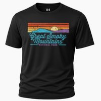 Retro Great Smoky Mountains National Park Cooling Performance Crew T-Shirt