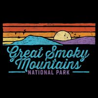 Retro Great Smoky Mountains National Park Cooling Performance Crew T-Shirt