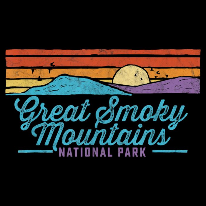 Retro Great Smoky Mountains National Park Cooling Performance Crew T-Shirt
