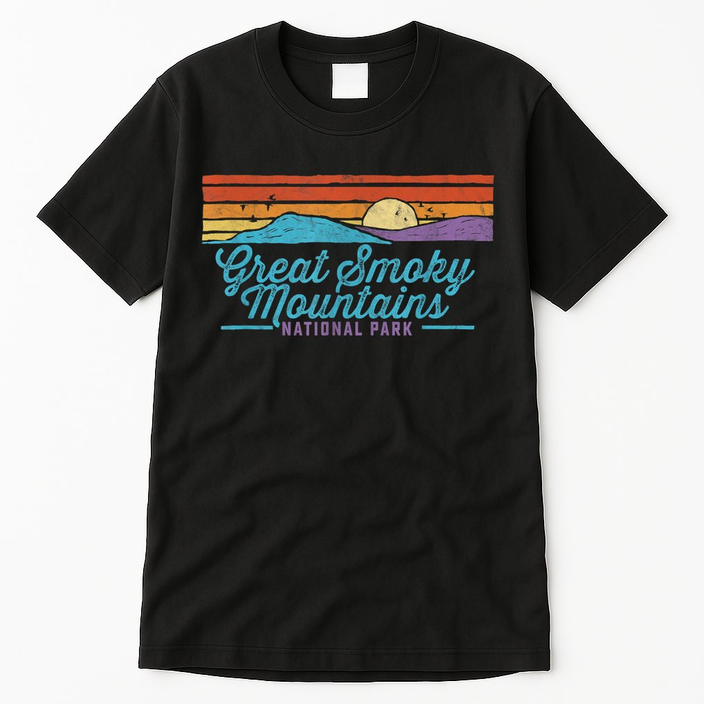 Retro Great Smoky Mountains National Park Tall T-Shirt