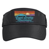 Retro Great Smoky Mountains National Park Adult Drive Performance Visor