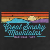 Retro Great Smoky Mountains National Park Adult Drive Performance Visor