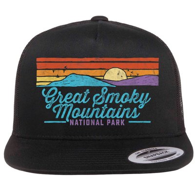 Retro Great Smoky Mountains National Park Flatbill Hat