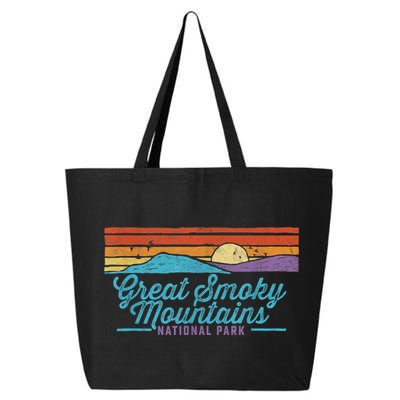 Retro Great Smoky Mountains National Park 25L Jumbo Tote