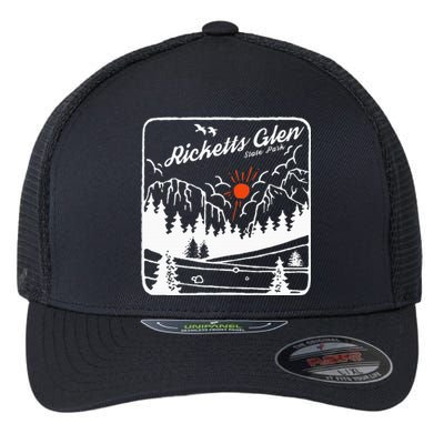 Ricketts Glen State Park Pennsylvania Modern Cool Pn Flexfit Unipanel Trucker Cap