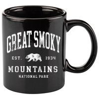 Retro Great Smoky Mountains National Park 11oz C Handle Ceramic Mug